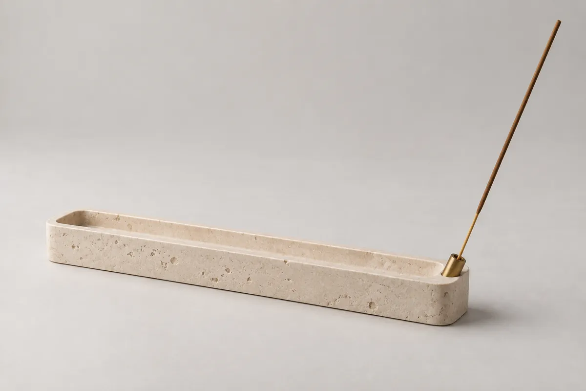 Outward-Angled Incense Holder